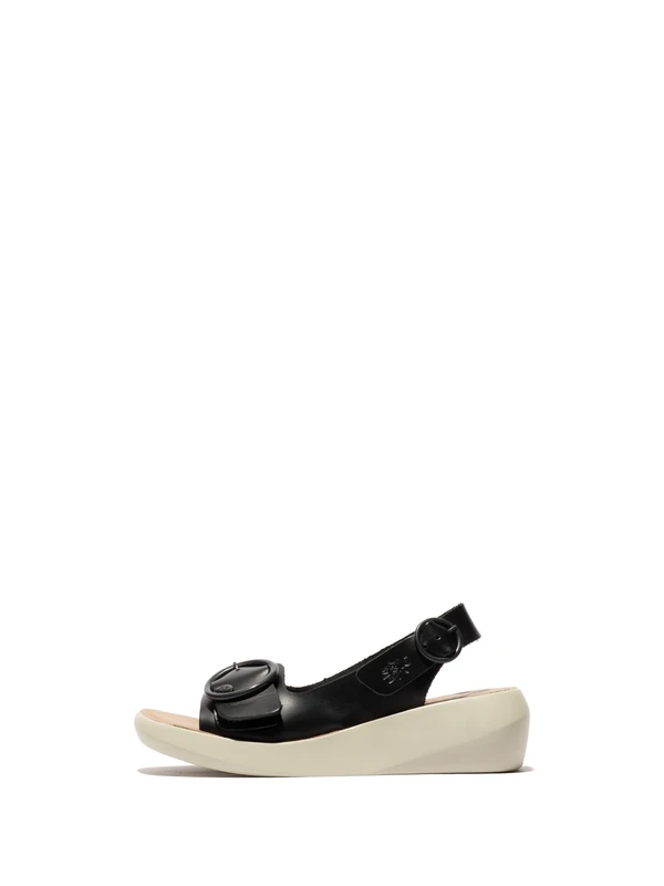 Fly London BERK754FLY, Sandal Women's Fashion Shoes, BLACK, 5