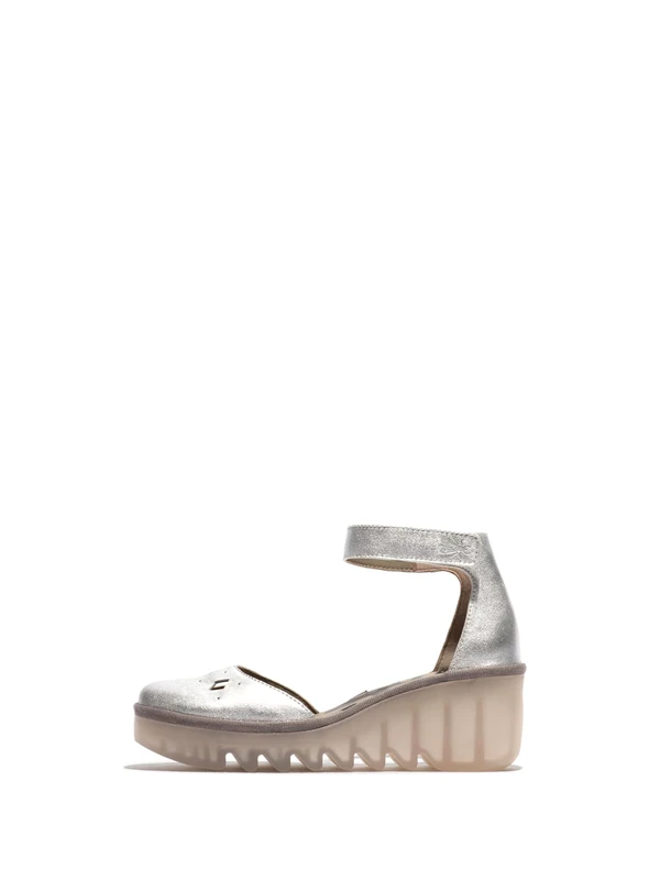 Fly London BOIJ626FLY, Sandal Women's Fashion Shoes, SILVER, 4