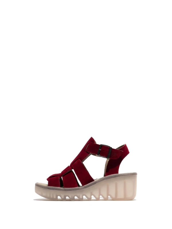 Fly London BAIC621FLY, Sandal Women's Fashion Shoes, BERRY, 6