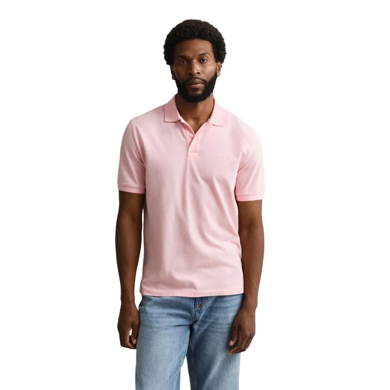 GANT Men's Polo Shirt, Washed Pink, 3XL