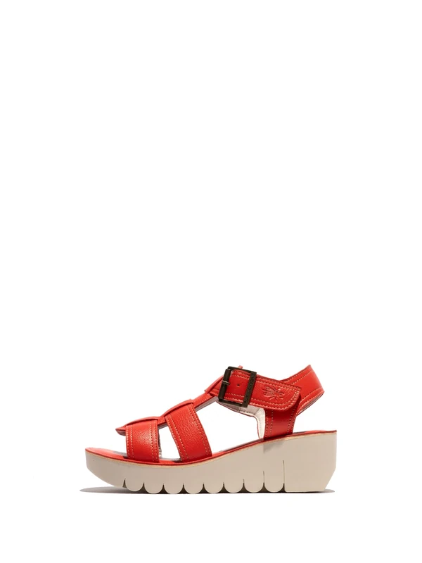 Fly London YUDD236FLY, Sandal Women's Fashion Shoes, DEVIL RED, 8