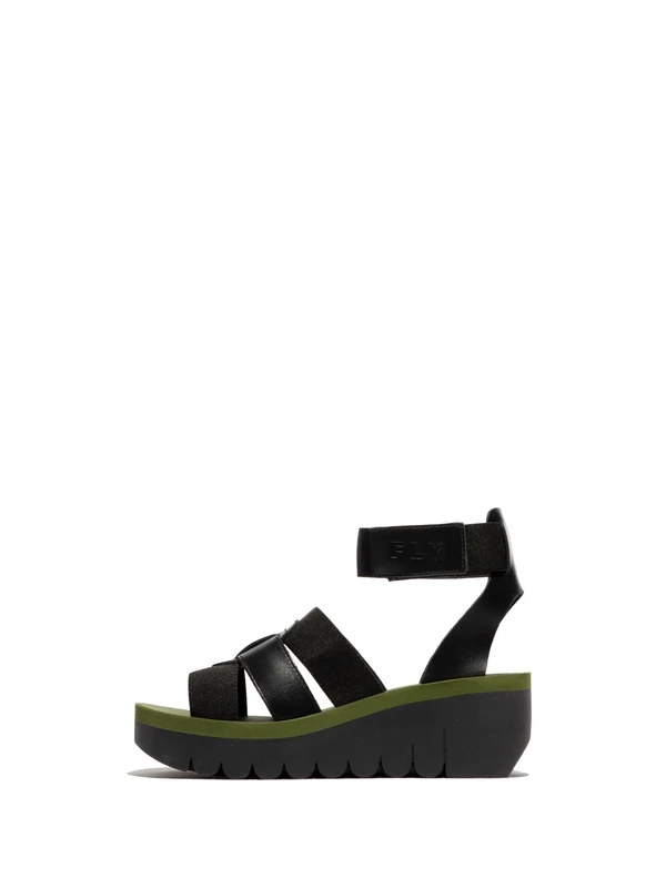 Fly London YORY430FLY, Sandal Women's Fashion Shoes, BLACK, 5