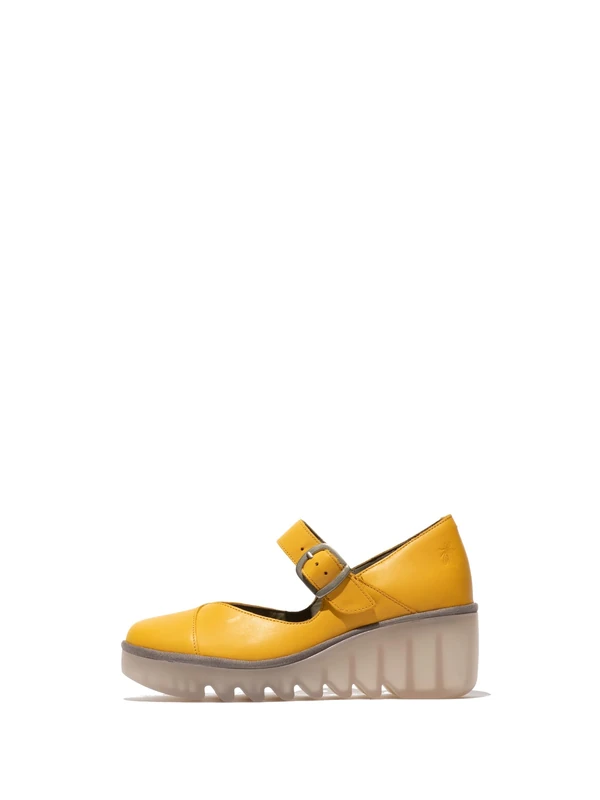 Fly London BAXE428FLY, Moccasin Women's Fashion Shoes, Mustard, 6