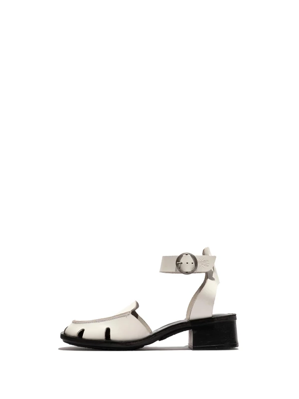 Fly London EROL421FLY, Sandal Women's Fashion Shoes, WHITE/BLACK, 9
