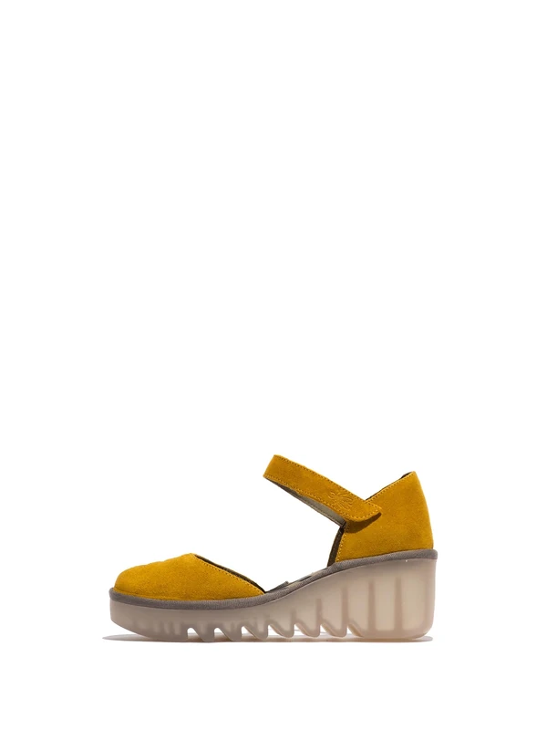 Fly London Women's BISO305FLY Sandal, Yellow, 6 UK