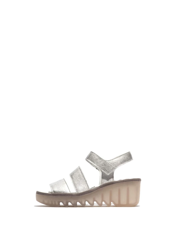 Fly London BEXY575FLY, Sandal Women's Fashion Shoes, SILVER, 8