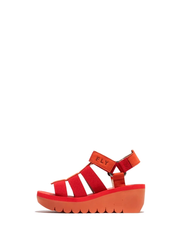 Fly London YOJI198FLY, Sandal Women's Fashion Shoes, DEVIL RED, 6