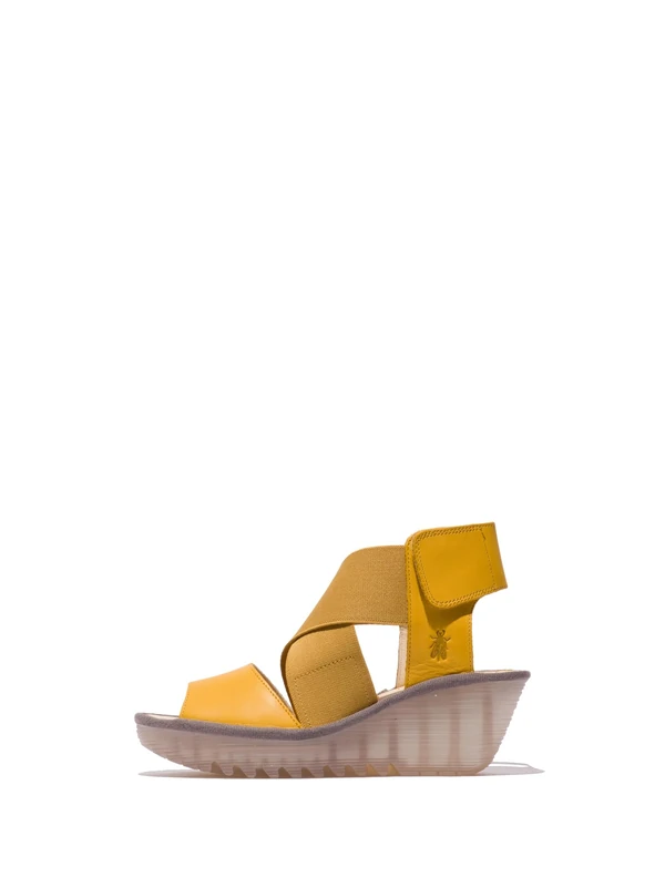 Fly London YUBA385FLY, Sandal Women's Fashion Shoes, MUSTARD, 8