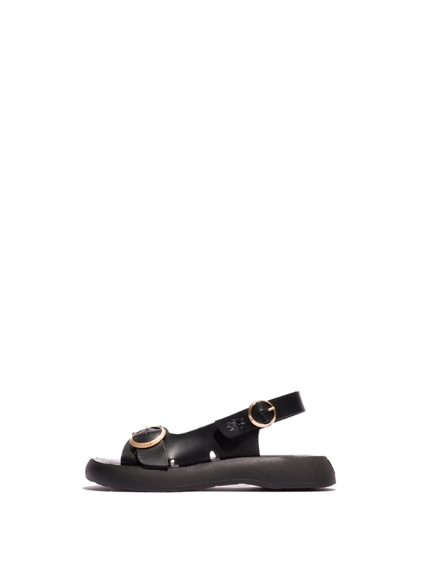 Fly London Women's BEIV387FLY Sandal, Black, 8 UK