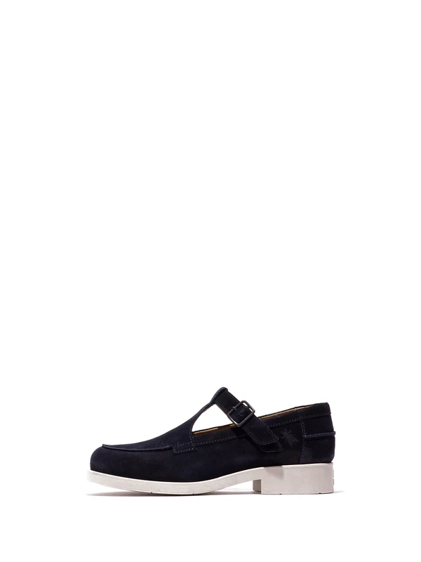 Fly London ROZI209FLY, Mary Jane Flat Women's Fashion Shoes, Navy, 3