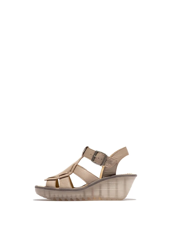 Fly London YILK620FLY, Sandal Women's Fashion Shoes, TAUPE, 4