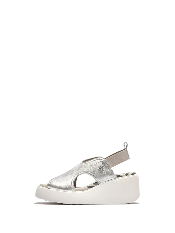 Fly London DUJI410FLY, Sandal Women's Fashion Shoes, SILVER, 3