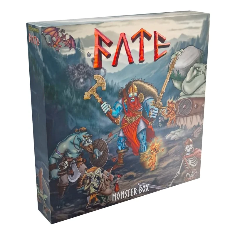 Monsterbox - Fate: The Defenders of Grimheim - with 135 Miniatures - Expansion for the Basic Game - Plastic Figures Instead of Markers, Unpainted & Detailed - ELZNIR GAMES