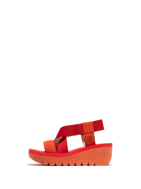 Fly London YABI922FLY, Sandal Women's Fashion Shoes, DEVIL RED, 3