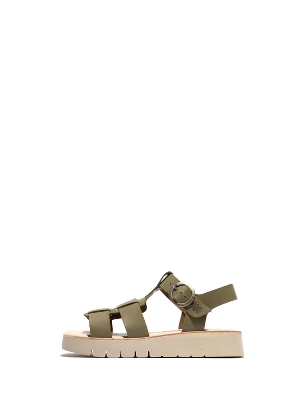 Fly London SUDY246FLY, Sandal Women's Fashion Shoes, SMOG/NATURAL, 8