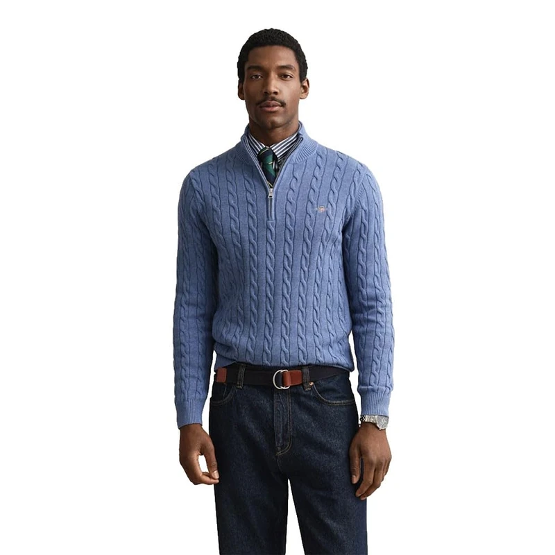 GANT Cotton Cable Half Zip