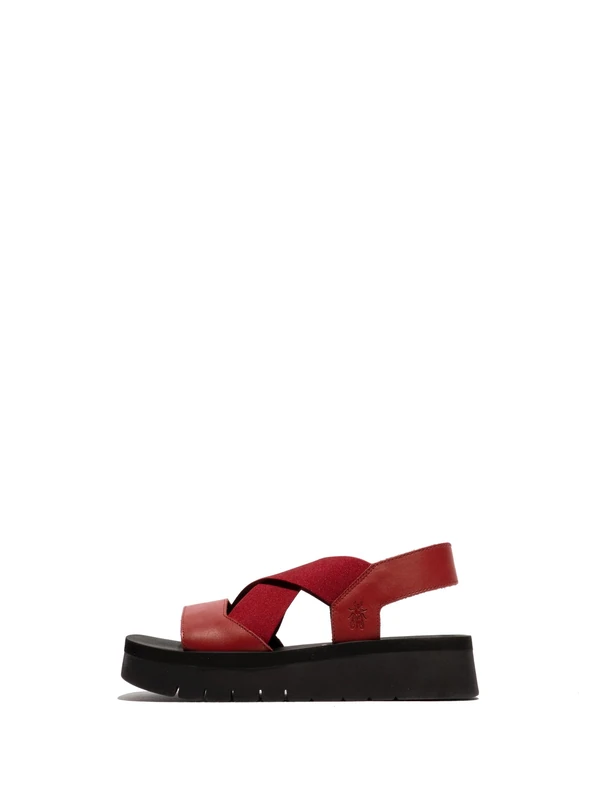 Fly London SERK418FLY, Sandal Women's Fashion Shoes, INTENSE RUST/INTENSE RUST/BLACK, 6
