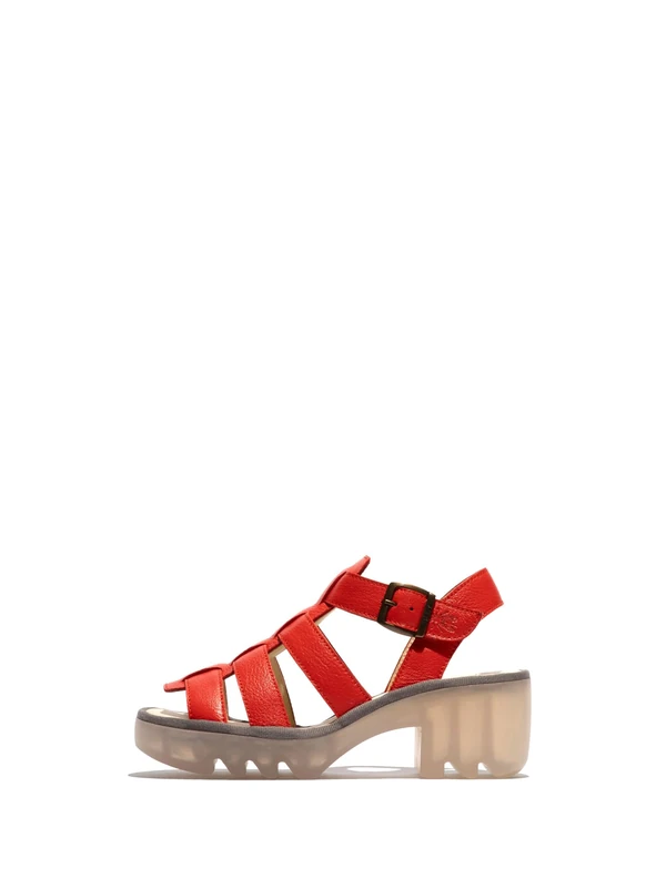 Fly London Women's TERF614FLY Sandal, Devil RED, 4 UK