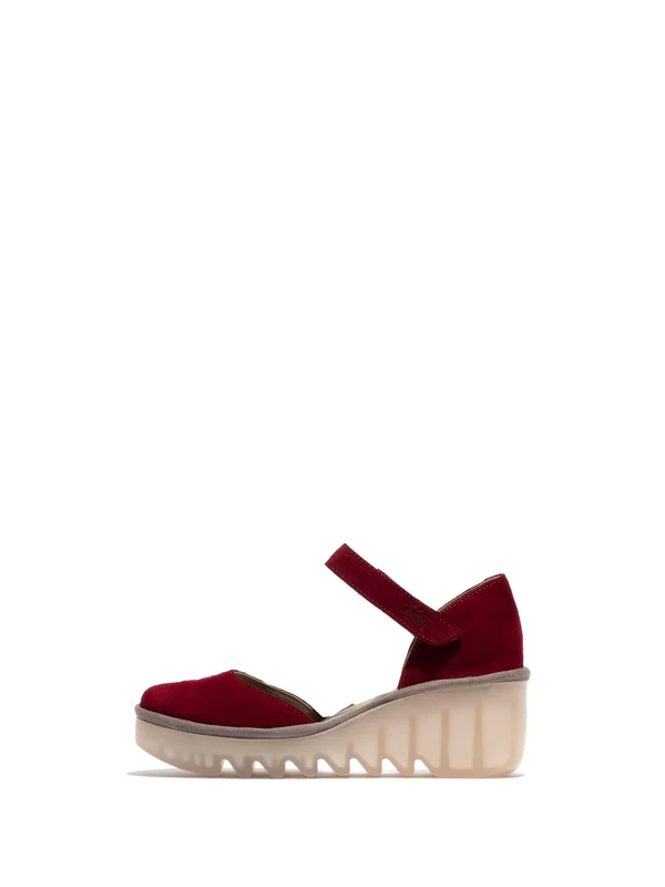 Fly London Women's BISO305FLY Sandal, Berry, 8 UK
