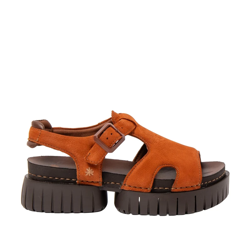 ART Women's 1882 Madeira Flat Sandal, Dark Orange Brown, 4 UK - Image 1