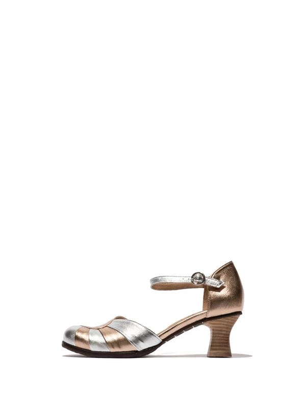 Fly London Women's BESH087FLY Sandal, Silver/Sahara, 3 UK