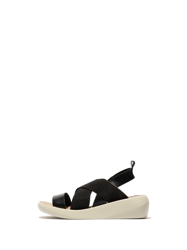 Fly London BAJI848FLY, Sandal Women's Fashion Shoes, BLACK, 9