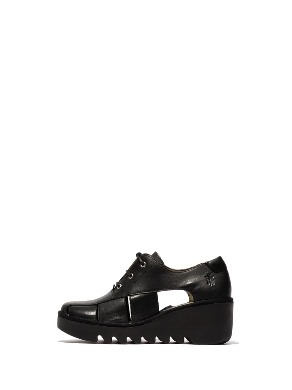 Fly London BOGI466FLY, Sandal Women's Fashion Shoes, BLACK, 4