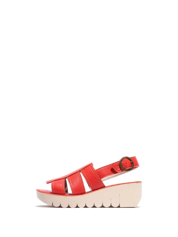 Fly London YOLF400FLY, Sandal Women's Fashion Shoes, DEVIL RED, 8
