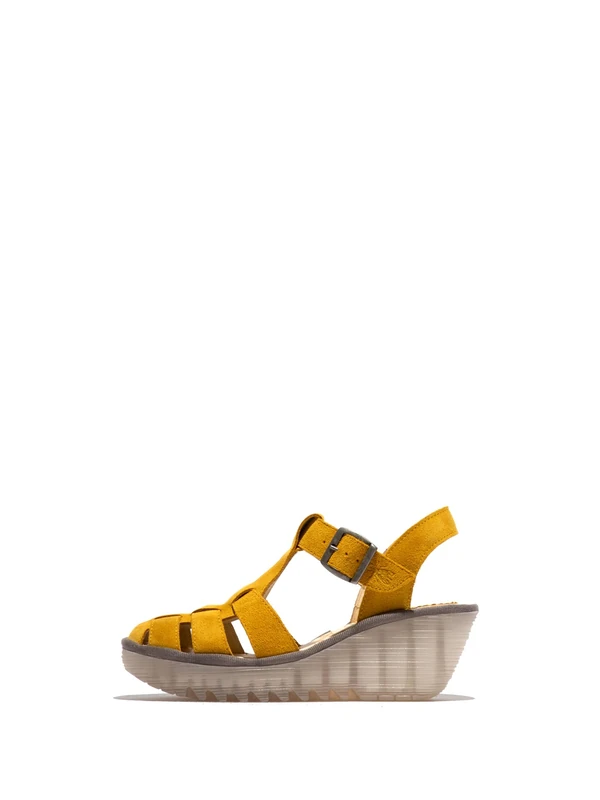 Fly London YERU619FLY, Sandal Women's Fashion Shoes, YELLOW, 5