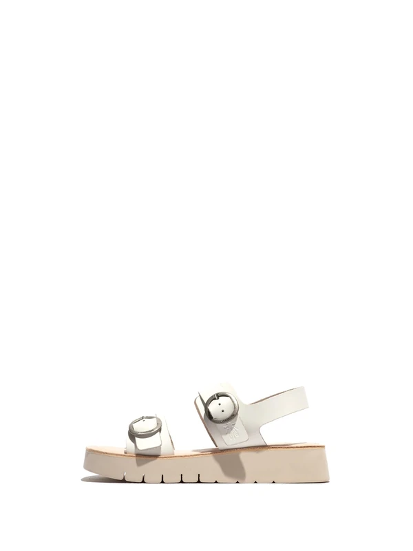 Fly London SOLB260FLY, Sandal Women's Fashion Shoes, WHITE/NATURAL, 5