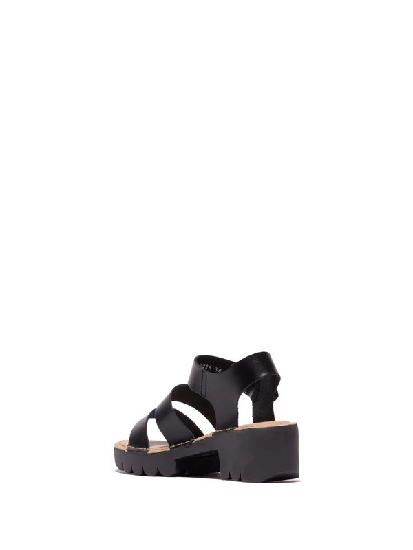 Fly London EGLY520FLY, Sandal Women's Fashion Shoes, BLACK, 7