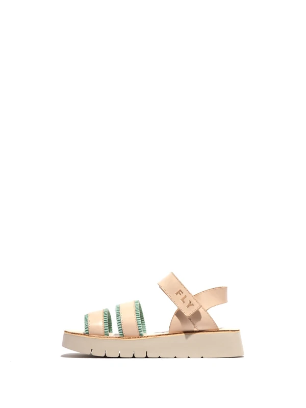 Fly London SEIG420FLY, Sandal Women's Fashion Shoes, NATURAL/MINT, 7