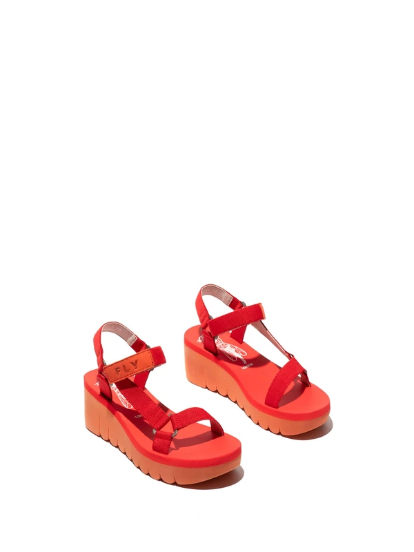 Fly London YEFA726FLY, Sandal Women's Fashion Shoes, DEVIL RED, 7