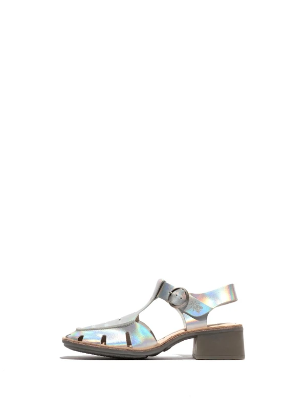 Fly London EFAI392FLY, Sandal Women's Fashion Shoes, SILVER/NATURAL, 9