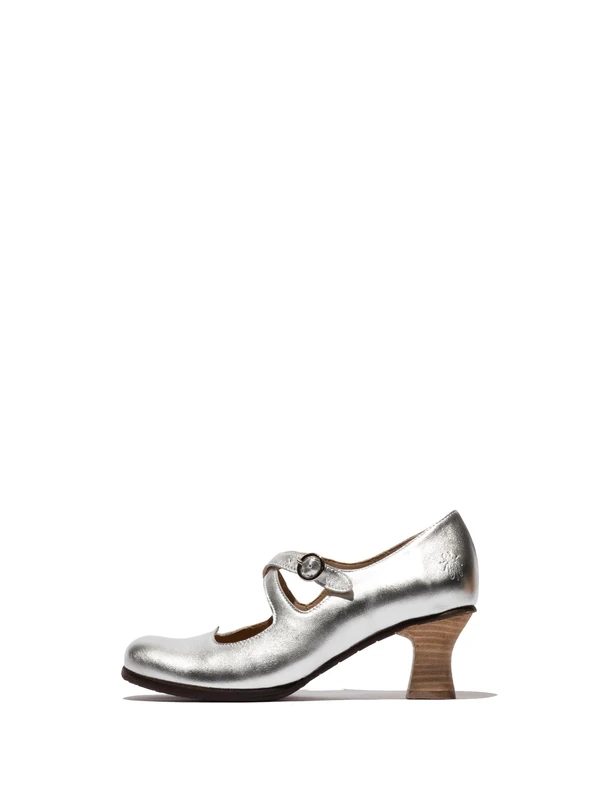 Fly London BAIV276FLY Women's Moccasin - Silver, Size 6