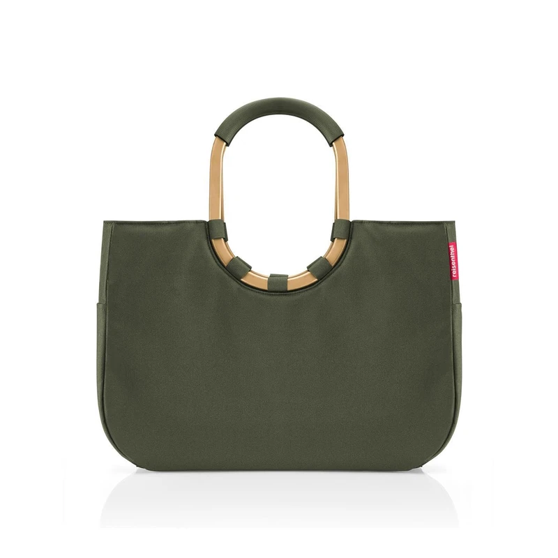 reisenthel Loopshopper L - Sturdy Bag with Practical Compartments Made from Recycled PET Bottles - Charming and Water-Repellent Design Gold, Forest Gold, L, casual modern - Image 1
