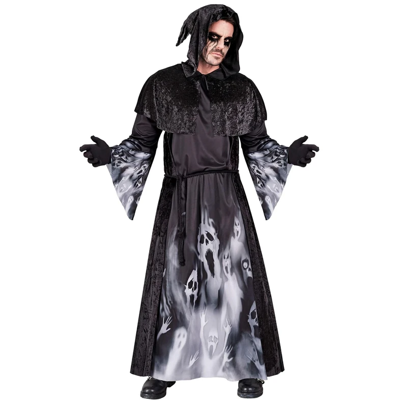 W WIDMANN MILANO Party Fashion 22422 Kostüm Schreiende Seelen Costume Screaming Souls, Black, M