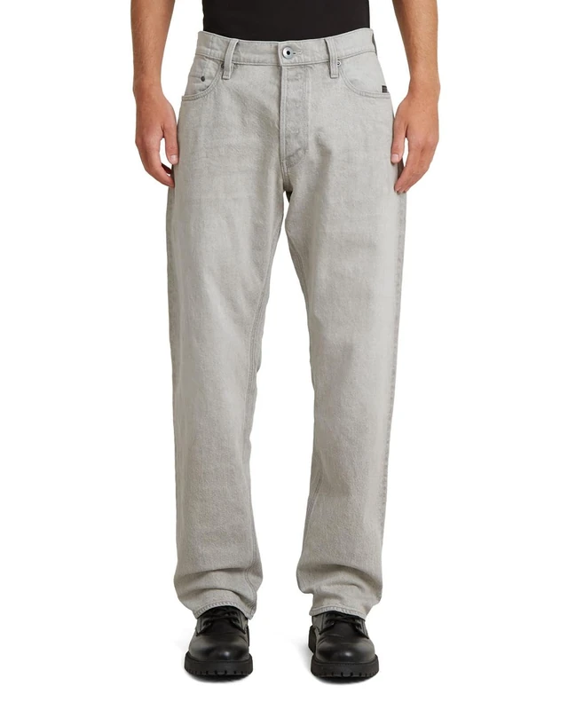 G-Star Men's Dakota Regular Straight Jeans, Colour Gray, Size: Waist 32, Inseam 32