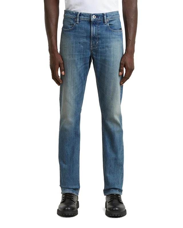 G-Star Men's Mosa Straight Jeans, Colour Blue, Size: Waist 35, Inseam 32