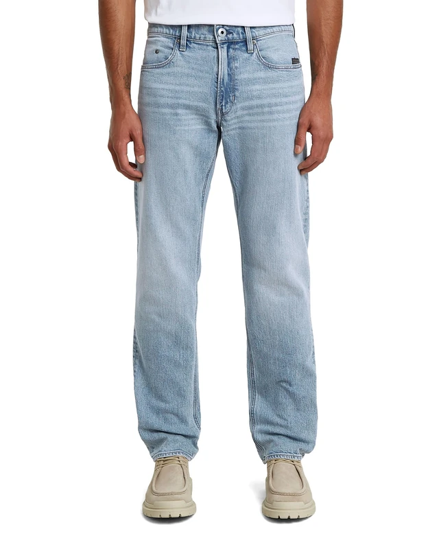 G-STAR Men's Mosa Straight Jeans, Colour Blue, Size: Waist 36, Inseam 38