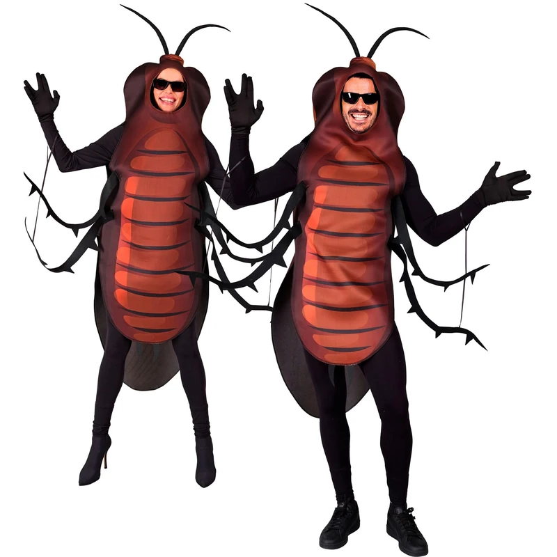 W WIDMANN MILANO Party Fashion - Cockroach Costume, Jumpsuit, Animal Costume, Fancy Dress, Halloween, Carnival