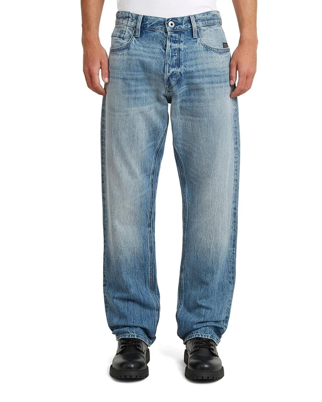 G-Star Men's Dakota Regular Straight Jeans, Colour Blue, Size: Waist 34, Inseam 38