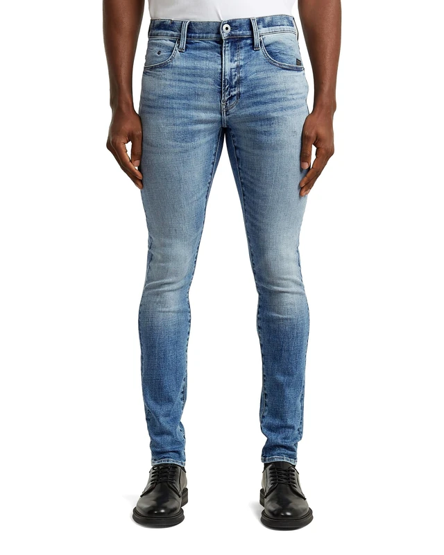 G-Star Men's Revend FWD Skinny Jeans, Colour Blue, Size: Waist 26, Inseam 32