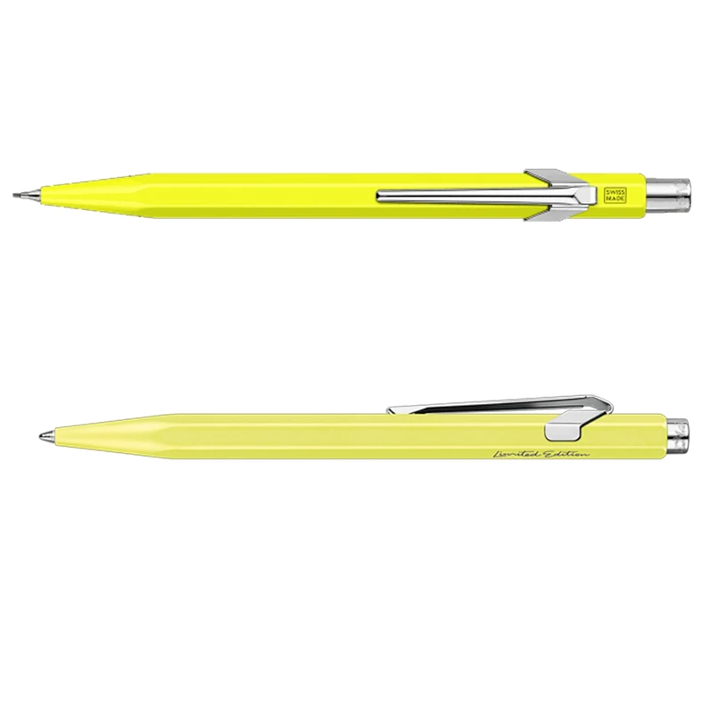 Caran d'Ache 849 Set: Ballpoint Pen & Mechanical Pencil, Yellow