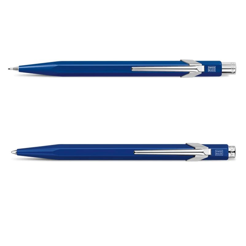 Caran d'Ache 849 Set: Ballpoint Pen & Mechanical Pencil, Sapphire Blue