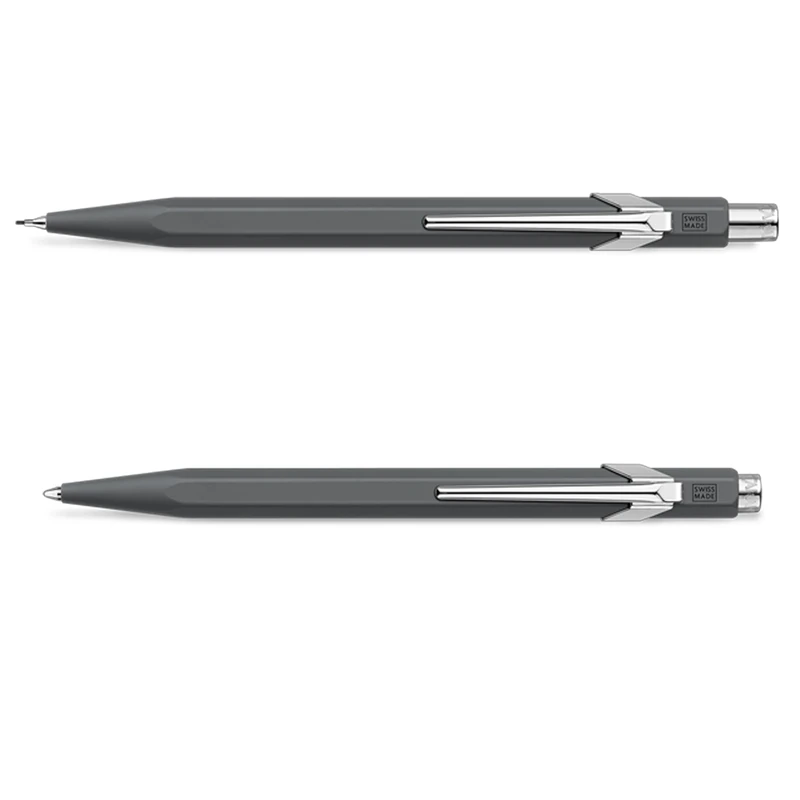 Caran d'Ache 849 Set: Ballpoint Pen & Mechanical Pencil, Anthracite Grey