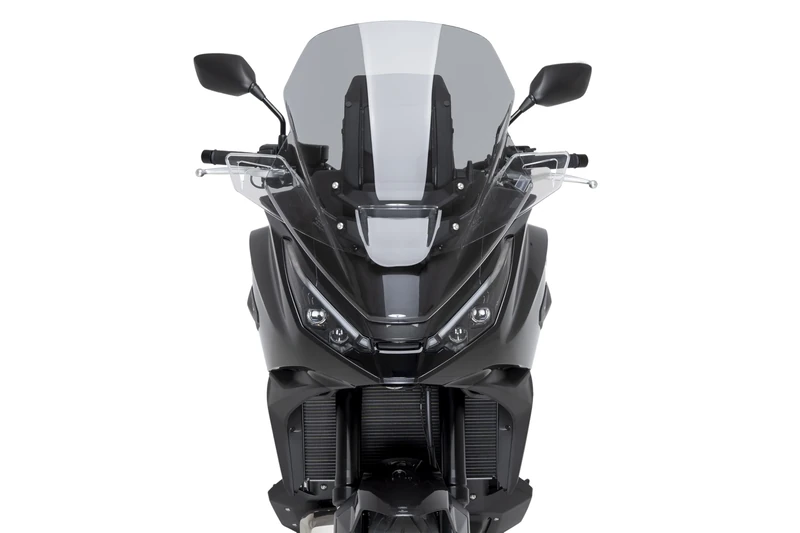 Puig 22402H Touring Windscreen; aerodynamic screen; elegant and functional design; optimal visibility; easy mounting with original screws; TÜV approved, Smoke