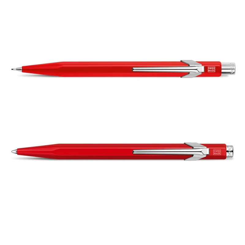 Caran d'Ache 849 Set: Ballpoint Pen & Mechanical Pencil, Red