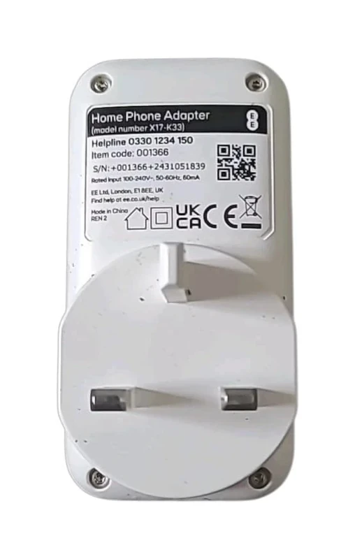EE Home Phone Adapter V3 Only Works With BT And EE Digital Voice Service (Renewed)