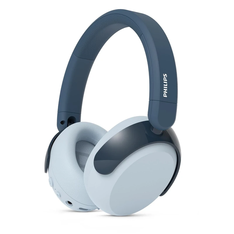 Philips TAK5500RT 5500 Series Noise Cancelling Over Ear Wireless Bluetooth 5.4 Kids Foldable Headphones, 34 Hours ANC Playback, Volume Limited, Audio Sharing, USB-C Cable included